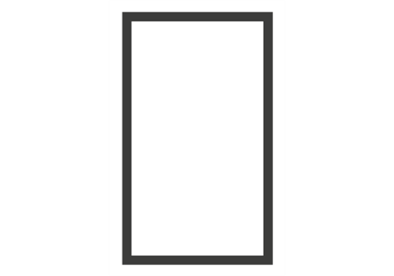 Einbauzarge 866x462x25 für HE 6+8 kW