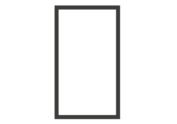 Einbauzarge 871x520x25 für HE 9-12 kW