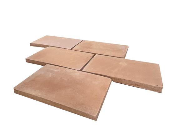Handgeformte Tonbodenplatten - 15 x2 5 cm