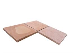 Handgeformte Tonbodenplatten - 20 x 20 cm