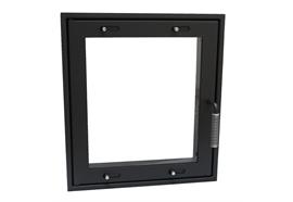 Heiztüre GT06, schwarz,  mit / ohne Luftschieber - 44 / 48 cm