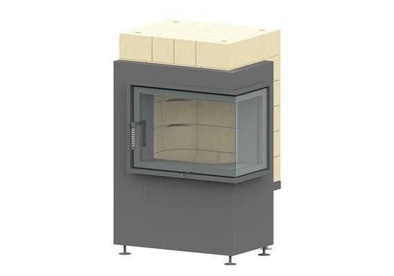 Komplett-Feuerraum Typ C 90° Rechts mit  Türe GT-Air 90°