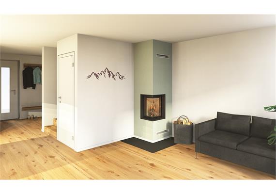 Komplett-Speichercheminée New Favilla - L77/T70/H240 cm