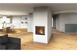 Komplett-Speichercheminée New Front - B92/T80/H225 cm