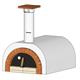 Kompletter Pizzaofenbausatz, verputzt,  normale Front - 80 x 60 cm