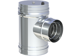 LAS130/200 T-Stück mit Deckel f. Wandans
