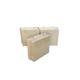 Schamotte A35 Nut + Falz Halbstein - 15/15/6.5 cm