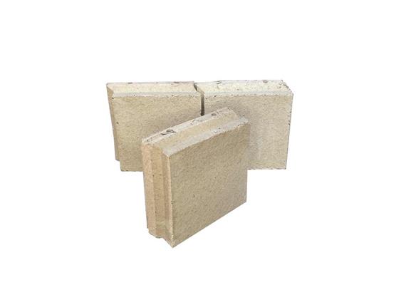 Schamotte A35 Nut + Falz Halbstein - 15/15/6.5 cm