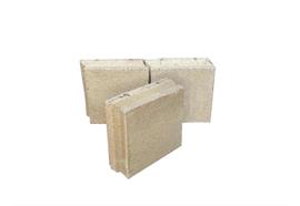 Schamotte A35 Nut + Falz Halbstein - 15/15/6.5 cm