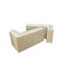 Schamotte A35 Nut + Falzr Eckstein links - 25/12/5 cm