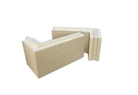 Schamotte A35 Nut + Falzr Eckstein links - 25/12/5 cm