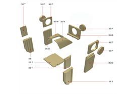 Schamotte-Paket Profi W7 m. ABF
