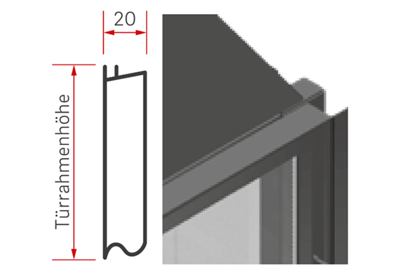 Steckblenden B=20 / H=450 / 2 Stck. A