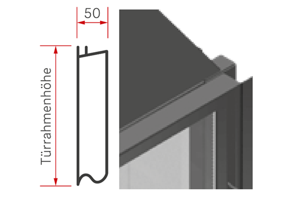 Steckblenden B=50 / H=510 / 2 Stck. A