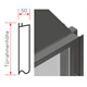 Steckblenden B=50 / H=570 / 2 Stck. A
