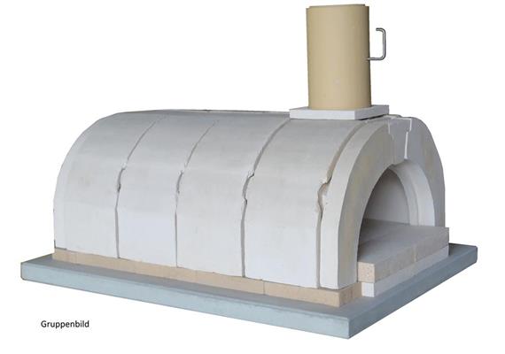 Systemofengewölbe mit normaler Front - 120 / 70 cm