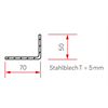 Tragrahmen Ekko U45(34)/..h lack BA3