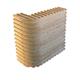 Waffelstein 45/90°/R70, 25(12,5)x25x4,5cm - 25/25/4.5 cm