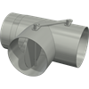 Abgas Doppel-Umlenkklappe D180x180x180