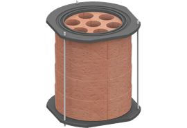Aufsatzspeicher - 4 Speicherringe 83 kg