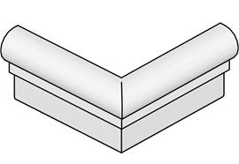 BRULApor Pick-Simsecke 90 ° (aussen)