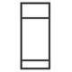 Einbauzarge 1313x520x25 HE 9-12 o+u V.
