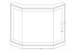 Kamintür P-re B1000 A