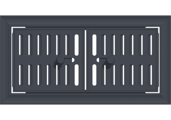 Lüftungsgitter oben 480x250 für 9+11 kW