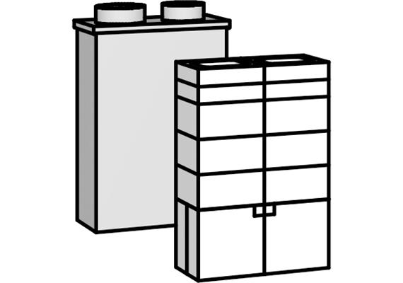 MHK 50, 555x780x275mm, Eingang 180mm, Ausgang 160mm