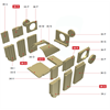 Schamotte-Paket Profi W12 m. ABF