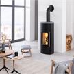 Skanderborg Kaminofen  Niro Da  Stahl schwarz  Abgang hinten | Bild 2