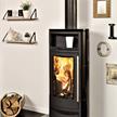 Skanderborg Kaminofen  Thea  Kachel schwarz glänzend  Abgang hinten | Bild 2
