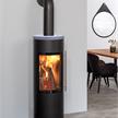 Skanderborg Kaminofen  Veron XL Da  Stahl schwarz  Abgang hinten | Bild 2