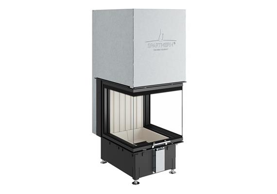 Spartherm Cheminéeeinsatz  Arte U-50h  mit Blende massiv, 5-seitg, schwarz