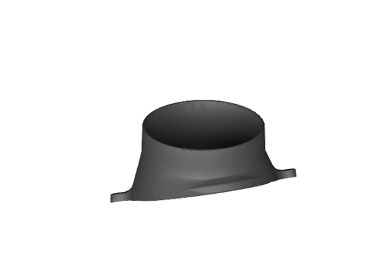 Stutzen Oberteil D177N S3-RAL la