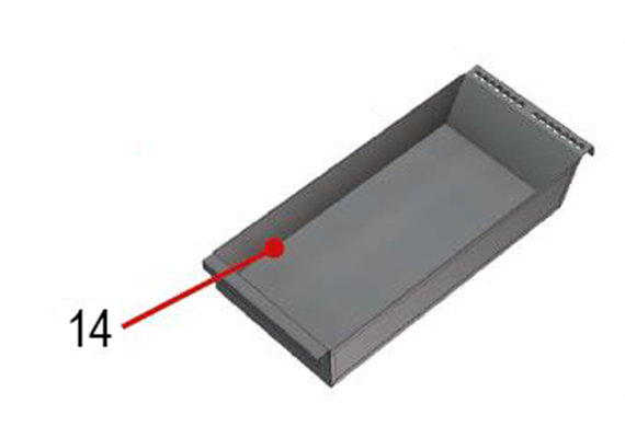 Aschekasten 80x260x430 SD 9E