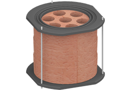 Aufsatzspeicher - 3 Speicherringe 68 kg