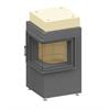 BRULA Komplett-Feuerraum, Typ B plus 90° Ecke R - 500 x 500 x 1070 mm