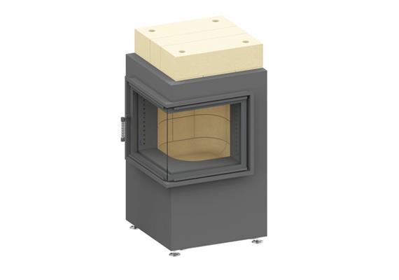 BRULA Komplett-Feuerraum, Typ B plus 90° Ecke R - 500 x 500 x 1070 mm