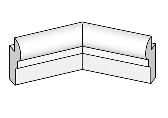 BRULApor Pick-Simsecke 45° (innen)