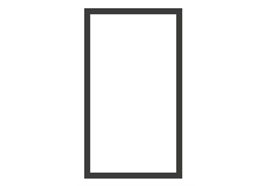 Einbauzarge 861x520x100 für HE 9-12 kW