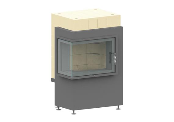 Komplett-Feuerraum Typ C 90° Links mit  Türe GT-Air 90°