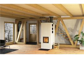 Komplett-Speicherofen New Turo - L105/T71/H150 cm