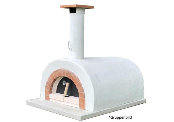 Kompletter Pizzaofenbausatz, verputzt, normale Front - 70 x 70 cm