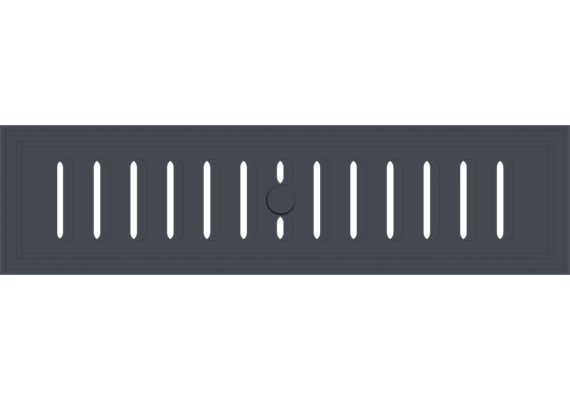Lüftungsgitter unten 42/11 f. 6+8 KW