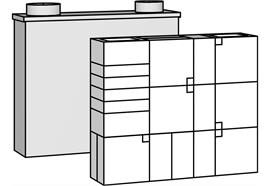 MHK 88, 940x780x275mm, Eingang 180mm, Ausgang 160mm