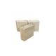 Schamotte A35 Nut + Falz Halbstein - 12/12/5 cm
