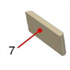Schamotte Vorderstein oben, SBE-1