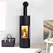 Skanderborg Kaminofen  BELLA inkl. Speicherkern VULKANO  Stahl schwarz  Abgang oben | Bild 2