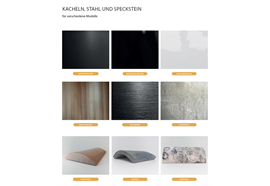 Skanderborg Kaminofen  Pila Compact  Kachel schwarz glänzend  Abgang hinten